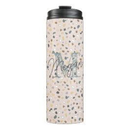 Termo Monograma Terrazzo personalizado