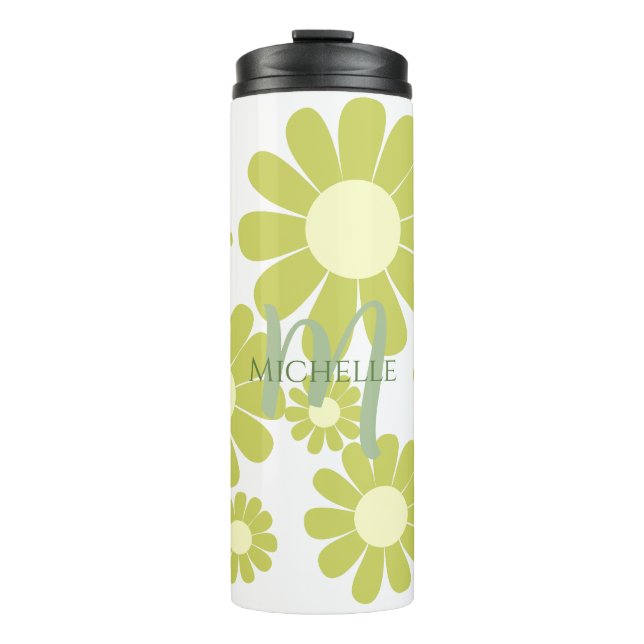 Termo Monograma verde de Daisy (Anverso)