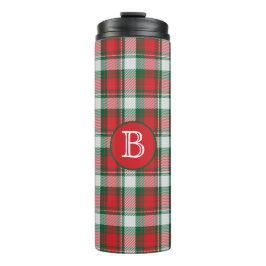 Termo Monograma verde rojo