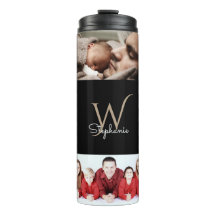 Monogramado 10 Collage de fotos negro