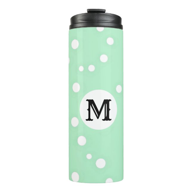 TERMO MONOGRAMADO VERDE PASTEL SENCILLO (Anverso)