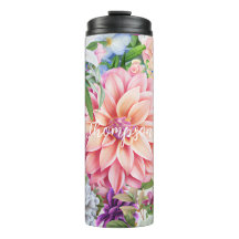 Monogramo de la caligrafía flor amante moderno