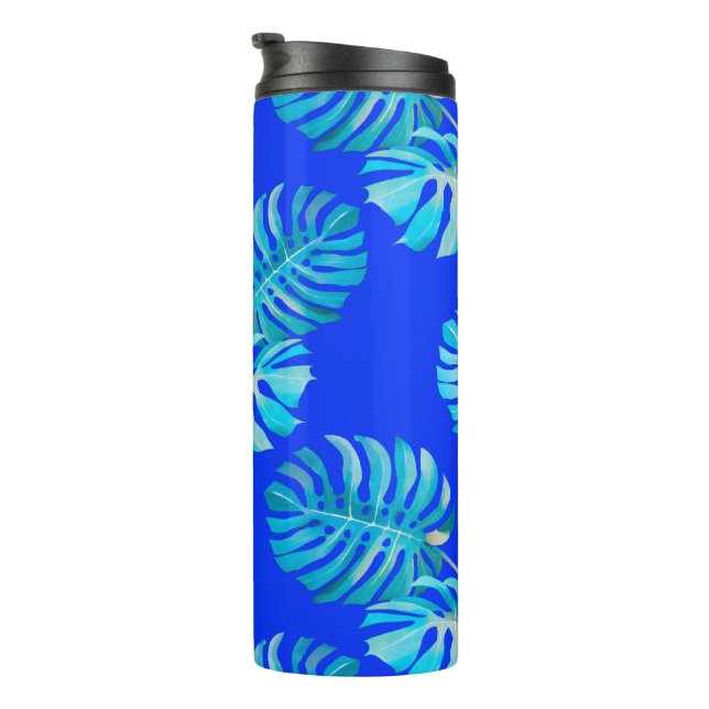 Termo Monstera Brisa Azul Cobalto (Rotado hacia la derecha)