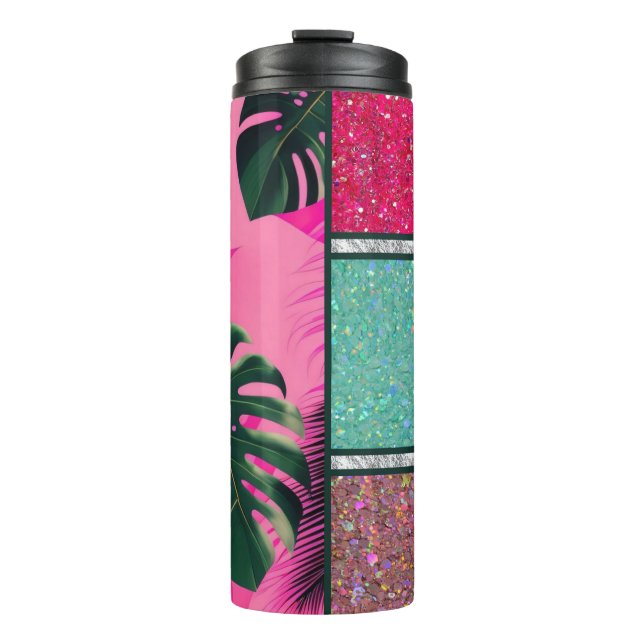 Termo Monstera | purpurina falso (Anverso)