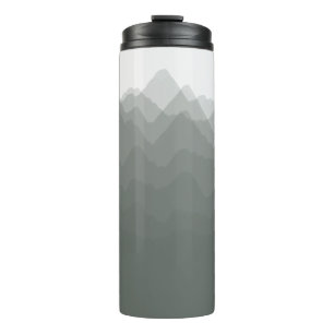 Termo Montañas acuáticas Tumbler termal del bosque