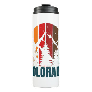 Termo Montañas Colorado Retro