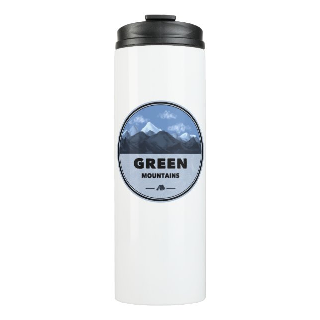 Termo Montañas verdes Vermont Camping (Anverso)