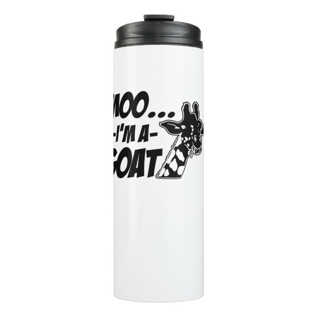 Termo Moo... Soy una cabra salvaje Zoogoer divertida Gir (Anverso)