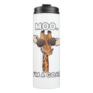 Termo Moo, soy una Goat Giraffe Lover Animals