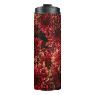 Termo Moody Dahlia Flores Textura oscura