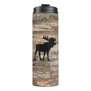 Termo Moose Wood Pintura Rústica Estilo