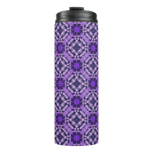 Termo Morado gótico victoriano y azul oscuro