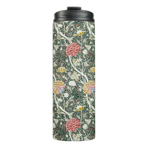 Termo Morris Cray Vintage Flor de Floral Diseño Verde