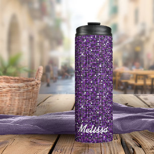 Termo Mosaic Sparkle Squares Purple ID653