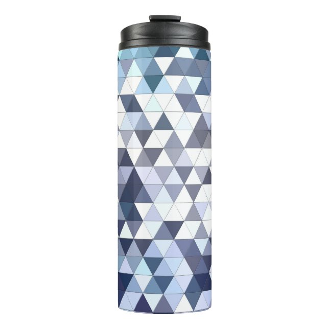 Termo Mosaico triangular geométrico colorido: bac abstra (Anverso)