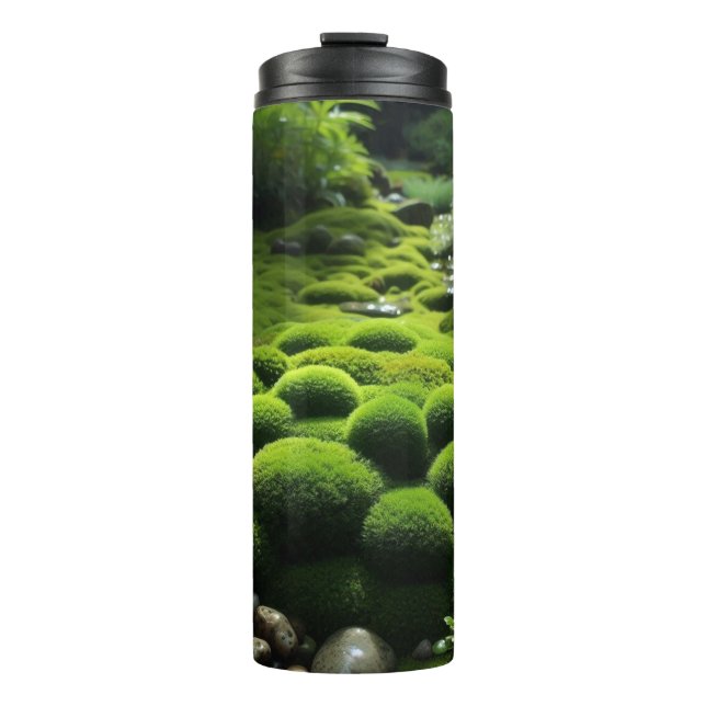 Termo Moss verdes vibrantes de la Moda ecológica (Anverso)