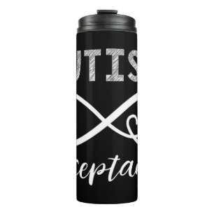 Termo Mostrar apoyo a la aceptación del autismo con este