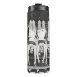 Termo Mostrar chicas en bares de monos, diseño juguetón.