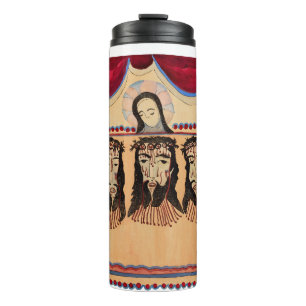 Termo Mother Mary Jesus Christ Thorn Crown art Painting