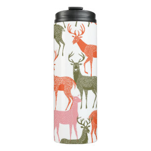 Termo Motif de ciervo: Patrón decorativo sin foco