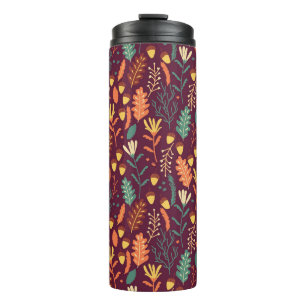 Termo Motif de cosecha de Naranja rojo de otoño