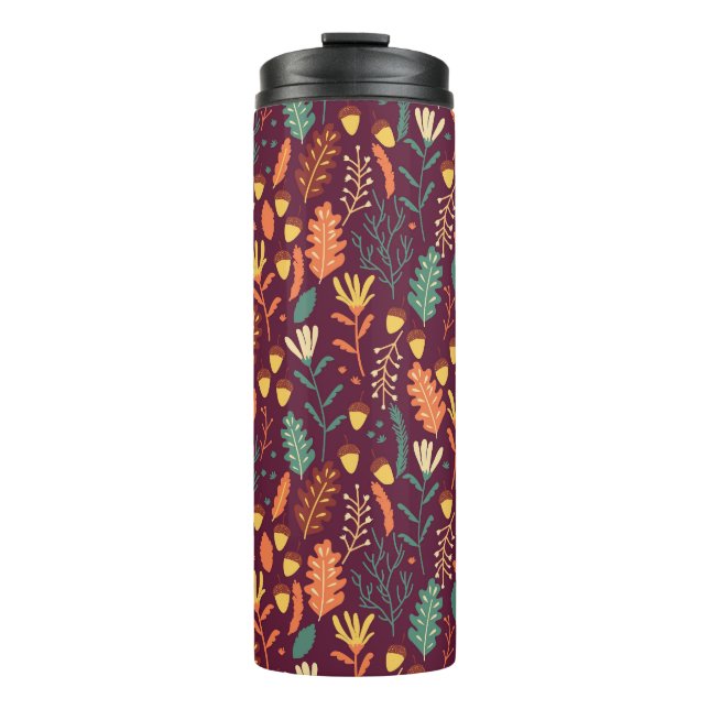 Termo Motif de cosecha de Naranja rojo de otoño (Anverso)