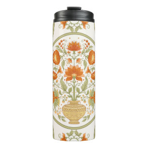 Termo Motif moghal de la tradición, flores de fantasía e