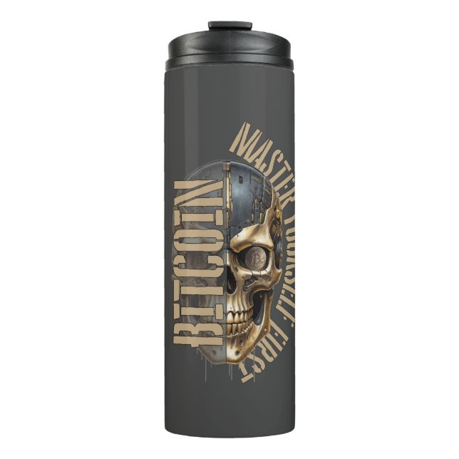 Termo motivación BTC | Calavera | Bitcoin cripto  (Anverso)