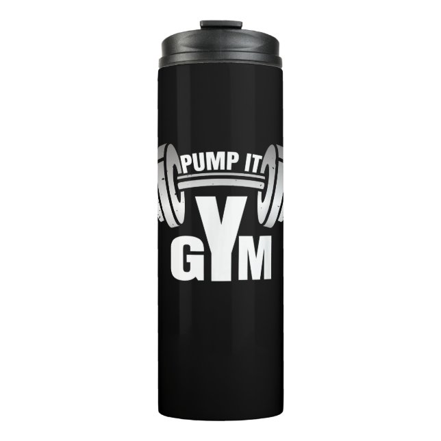 Termo Motivación deportiva para hombres hombres mujeres (Anverso)