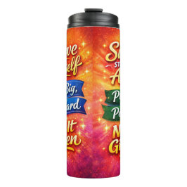 Termo Motivational Water Bottle with Positive Quotes