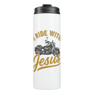 Termo Motociclista Cristiano Yo conduzco con Jesús Camis