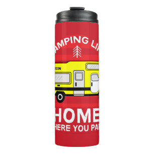 Termo Motohogar RV Motorhome Camping Life Latte Mug