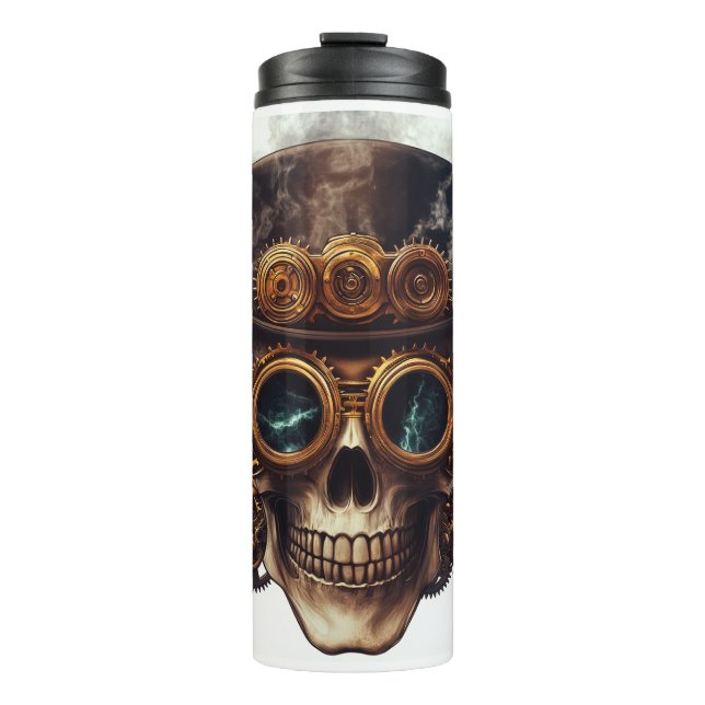 Termo Motor de cráneo steampunk (Anverso)