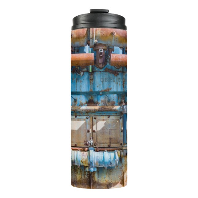 Termo Motor diesel imperial del Atlas viejo y oxidado en (Anverso)