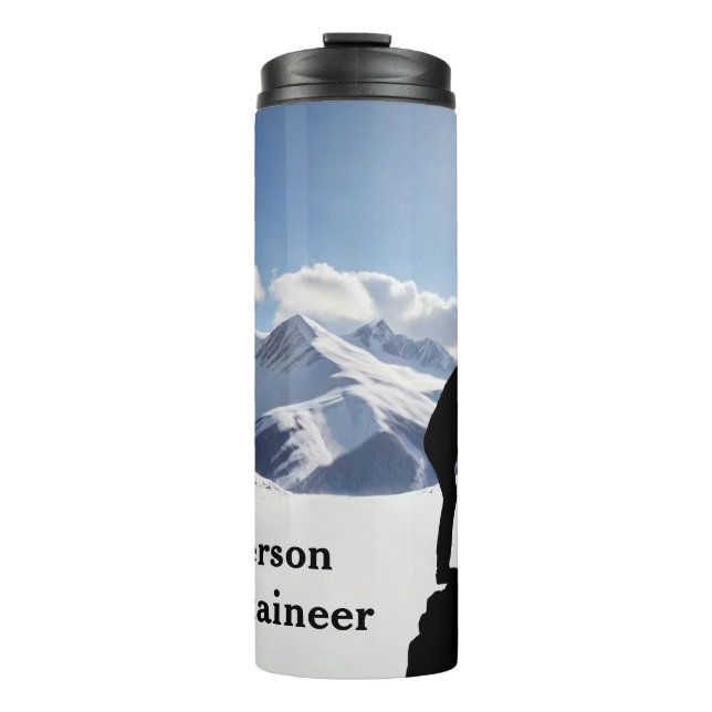 Termo Mountaineering with Climber Silhouette personalize (Anverso)