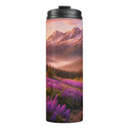 Termo Mountains and Wildflowers - 16 oz Thermal Tumbler