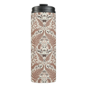 Termo Mousse de Mocha, animales y plantas de bosque