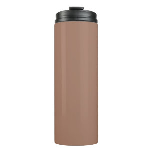 Termo Mousse de Mocha Tendencia Color Sólido Elegante