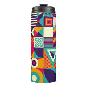 Termo Muestra formas geométricas abstractas, patrón sin 