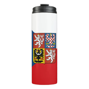 Termo Mug de viaje de la República Checa, bandera patrió
