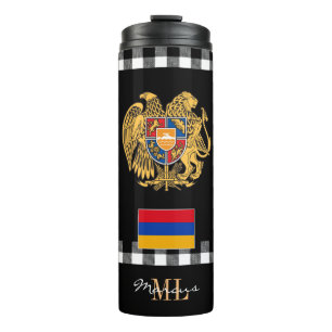 Termo Mug de viaje patriótico armenio, bandera armenia