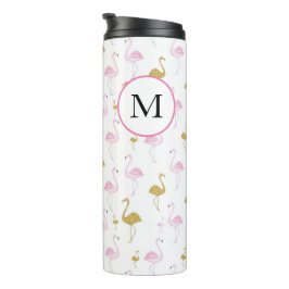 Termo Mug de viaje tropical Flamingo personalizado