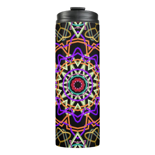 Termo Mug  Kaléïdoscope moderne en relief (Anverso)