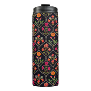 Termo mughal motif Kani Look adornamento patrón multicol