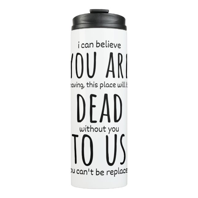 Termo Mugs divertidos para el compañero de trabajo, está (Anverso)