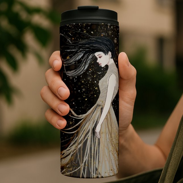 Termo Mujer celeste arte musa cósmica sueño (Subido por el creador)