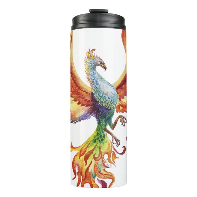 Termo Mujer de moda minimalista, Black Line Graphics. (Anverso)