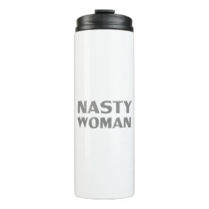 Termo "Mujer desagradable" blanco gris