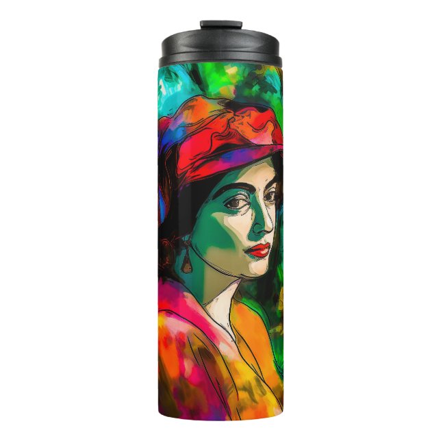 Termo Mujer en Gorra rojo (Anverso)