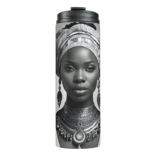 Termo Mujer hermosa africana